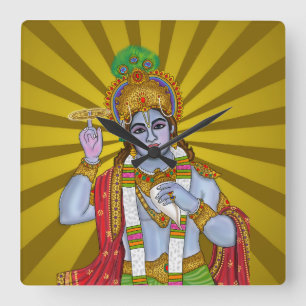 Reloj de pared del Señor Krishna