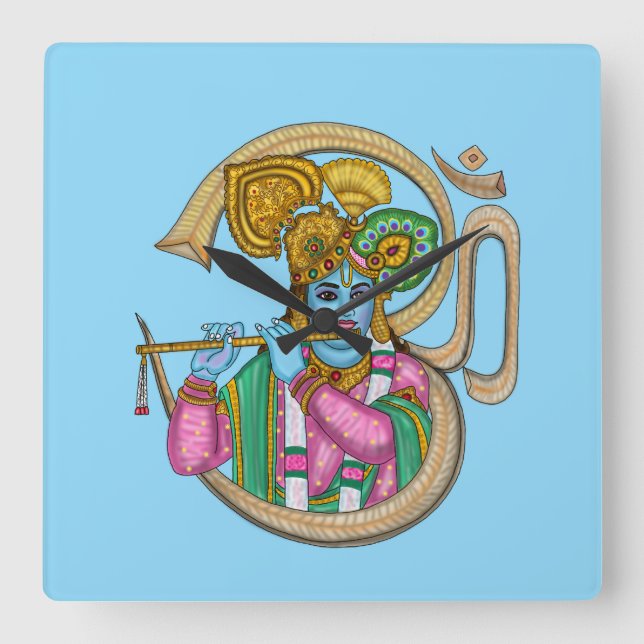 Reloj de pared del Señor Krishna (Anverso)