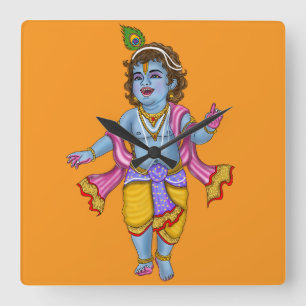 Reloj de pared del Señor Krishna