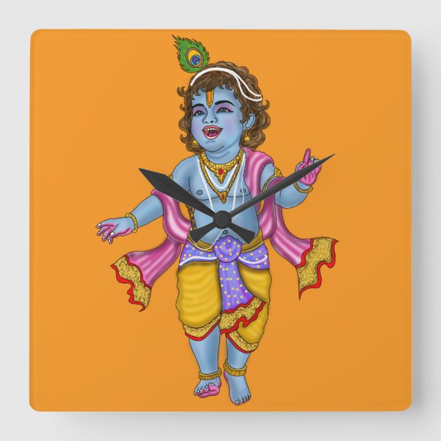 Reloj de pared del Señor Krishna (Anverso)