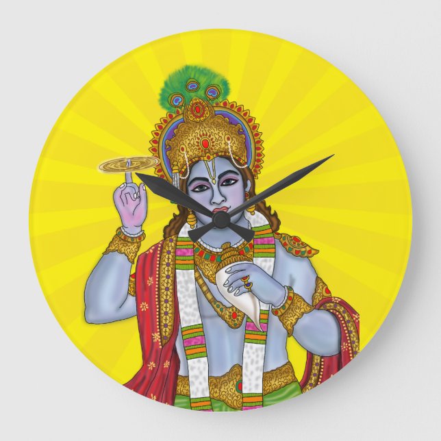 Reloj de pared del Señor Krishna (Anverso)