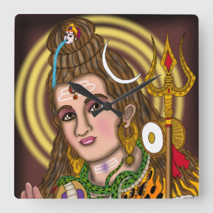 Reloj de pared del Señor Shiva