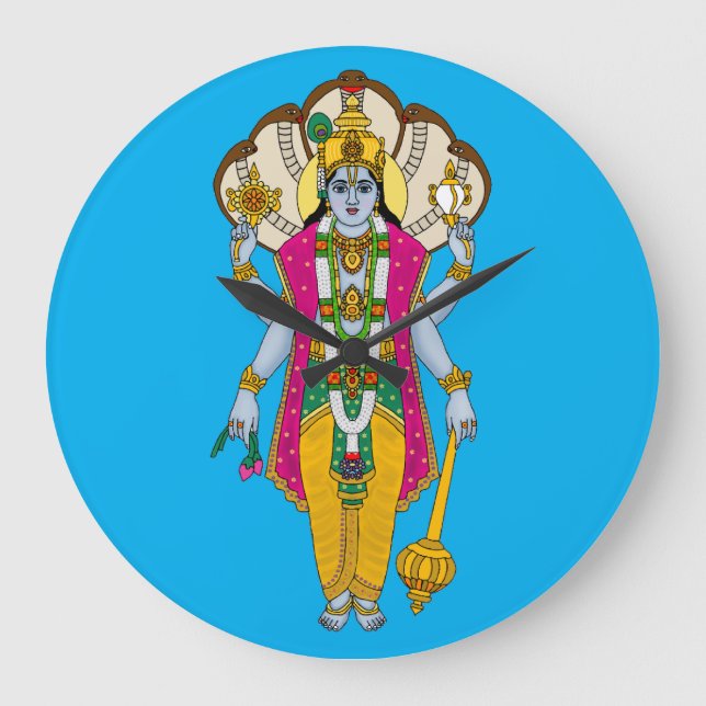 Reloj de pared del Señor Vishnu (Anverso)