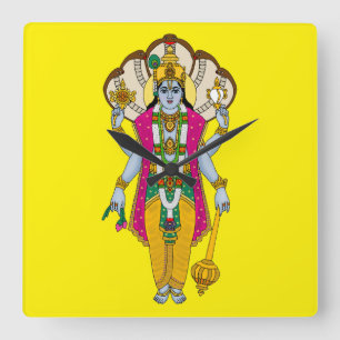 Reloj de pared del Señor Vishnu