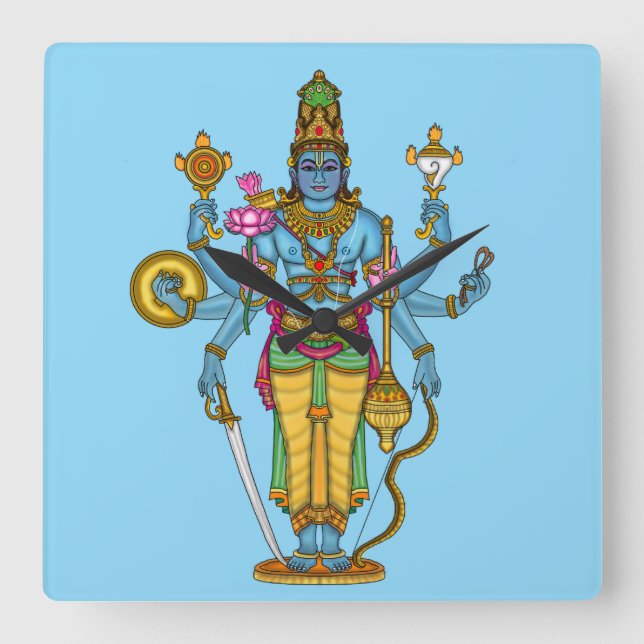 Reloj de pared del Señor Vishnu (Anverso)