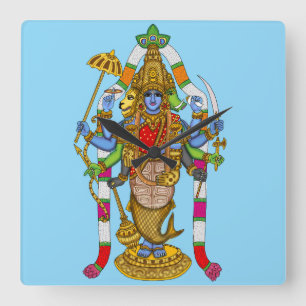 Reloj de pared del Señor Vishnu