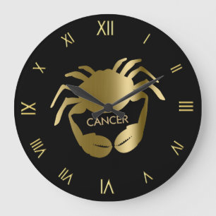 Reloj de pared del símbolo del zodiaco del cánce