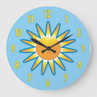 Reloj de pared del sol