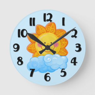 Reloj de pared del sol