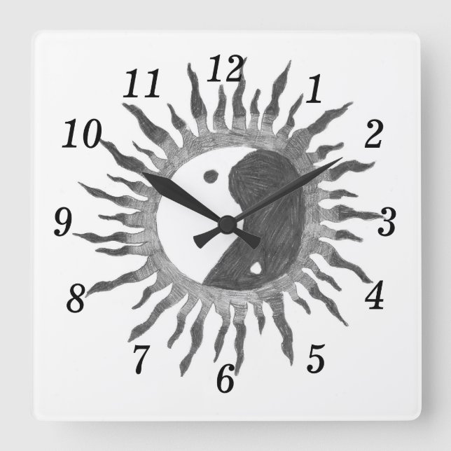 Reloj de pared del sol de paz (Anverso)