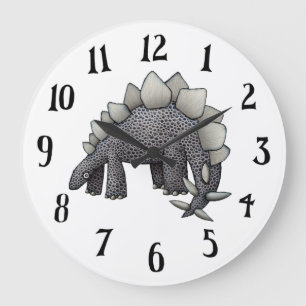 Reloj de pared del Stegosaurus