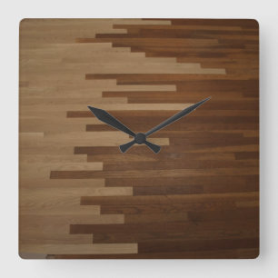Reloj de pared del suelo de madera dura