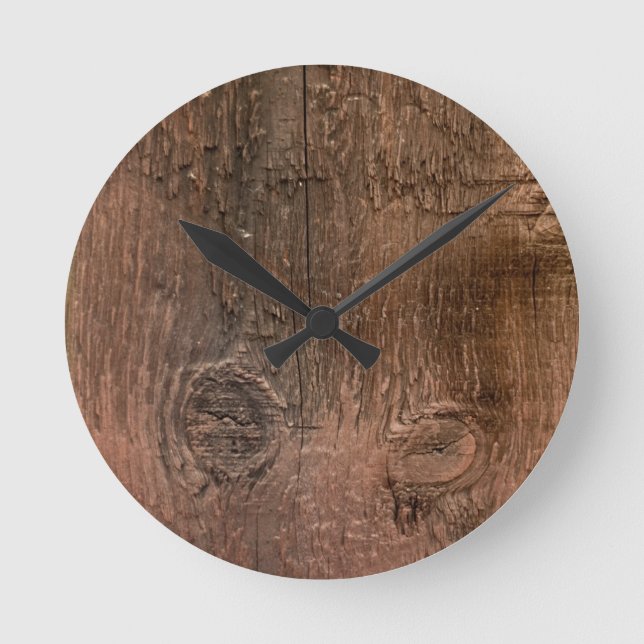 Reloj de pared del tablero de madera (Anverso)