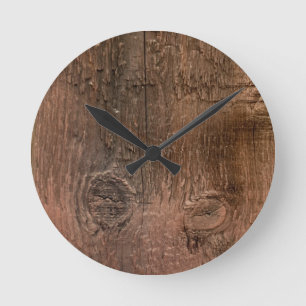 Reloj de pared del tablero de madera