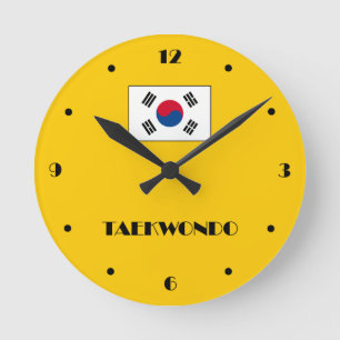 Reloj de pared del Taekwondo