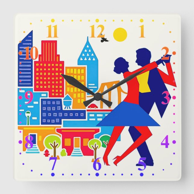 Reloj de pared del tango (Anverso)