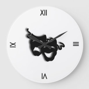 Reloj de pared del teatro de la comedia y de la