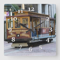 Reloj de pared del teleférico de San Francisco