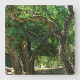 Reloj de pared del tema forestal