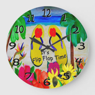 Reloj de pared del tiempo de la isla de los