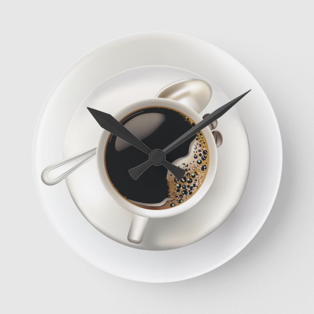 Reloj de pared del tiempo del café (Anverso)