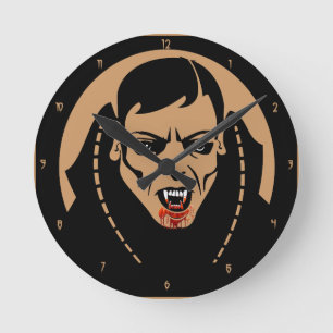 Reloj de pared del tiempo del infinito del vampiro