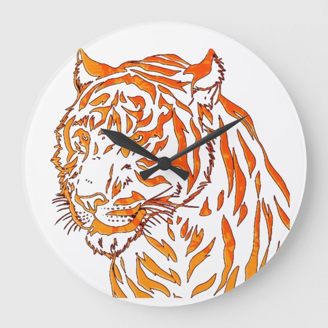 Reloj de pared del tigre (Anverso)