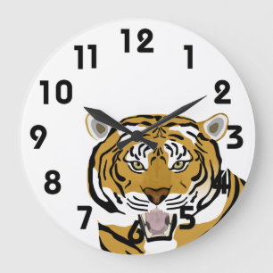 Reloj de pared del tigre