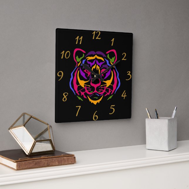 Reloj de pared del tigre (Oficina)