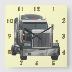 Reloj de pared del tractor del camión