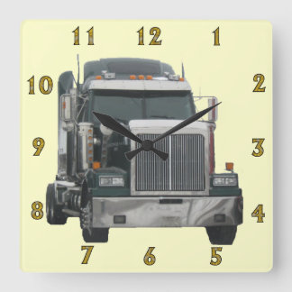 Reloj de pared del tractor del camión