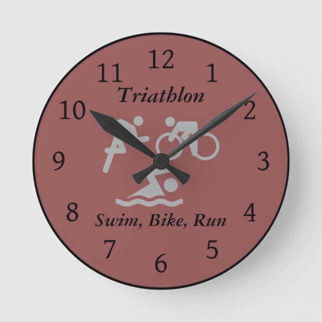 Reloj de pared del Triathlon (Anverso)