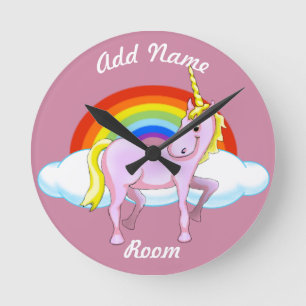 Reloj de pared del unicornio (personalizable)