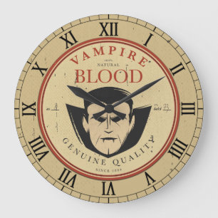 Reloj de pared del vampiro de Halloween de la