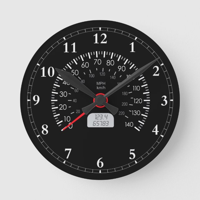 reloj de pared del velocímetro de Guay (Anverso)