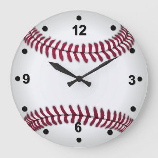 Reloj de pared del ventilador del béisbol