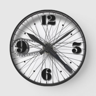 reloj de pared del volante de bicicleta