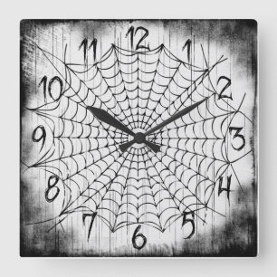 Reloj de pared del Web de araña