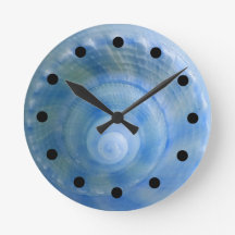 Reloj de pared determinado del baño del Seashell