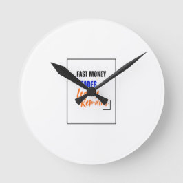 Reloj de pared Dinero Rápido se Desvanece | Legado