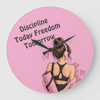Reloj de pared Disciplina Hoy Libertad Mañana