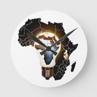 Reloj de pared diseñado para mapas de África