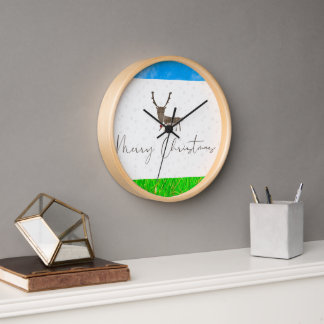 reloj de pared diseñado para Navidades