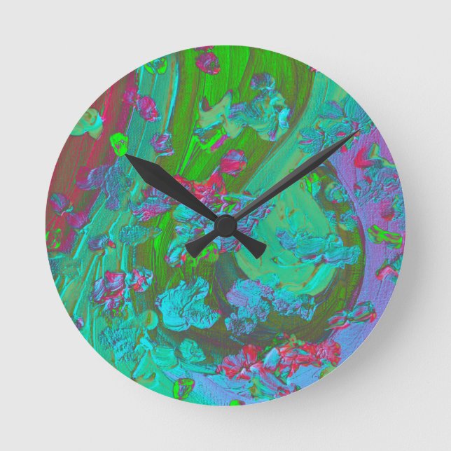 Reloj de pared diseño abstracto (Anverso)