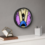 Reloj De Pared Diseño Art Deco<br><div class="desc">Diseño deco de arte de reloj de pared que puedes personalizar con cualquier texto que elijas. Si necesita ayuda para personalizar,  póngase en contacto con nosotros a través del enlace de esta página. Reloj Art Déco en la pared.</div>