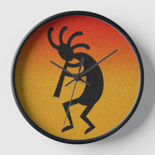 Reloj De Pared Diseño Kokopelli del sudoeste