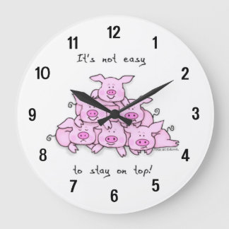 Reloj de pared divertido del dibujo animado del