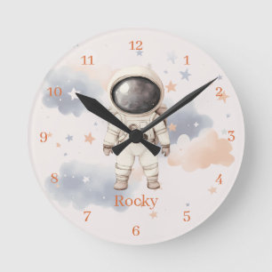Reloj de pared divertido para niños astronauta del