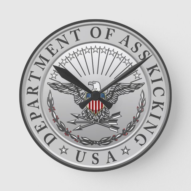 Reloj de pared DoAK, acrílico redondo de 8" (Anverso)