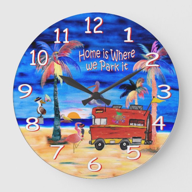 reloj de pared donde lo aparquemos es la casa (Anverso)